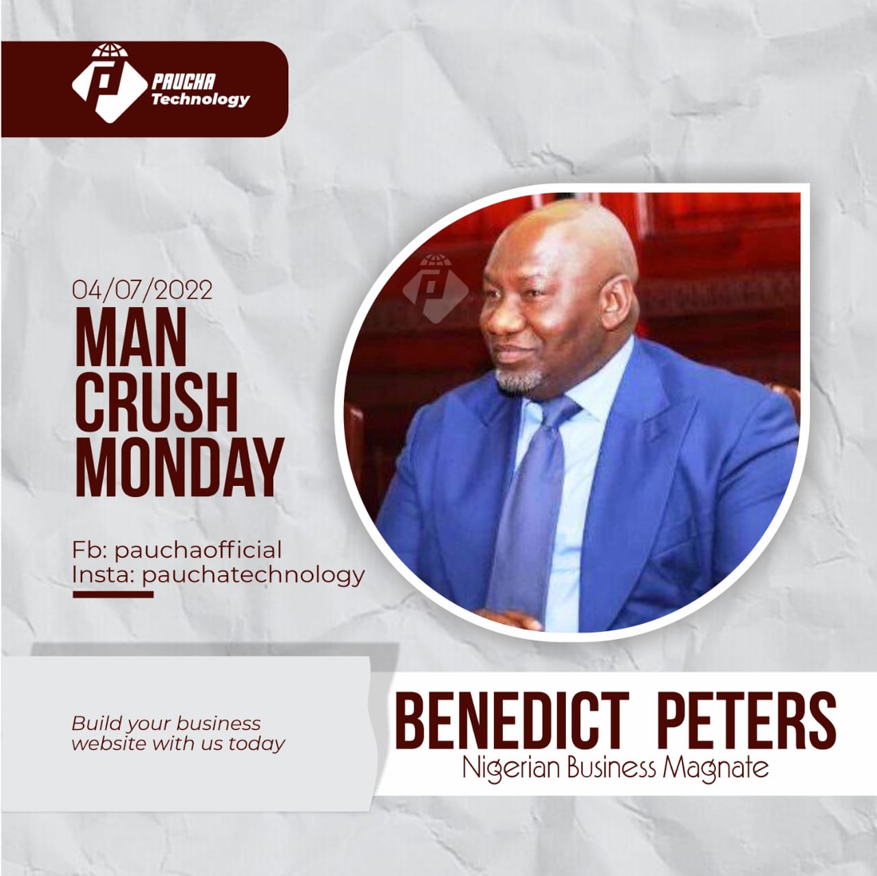 Man Crush Monday: Benedict Peters (Nigerian Business Magnate)